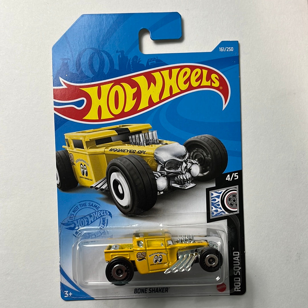 Hot Wheels 1/64 Bone Shaker Mooneyes Yellow