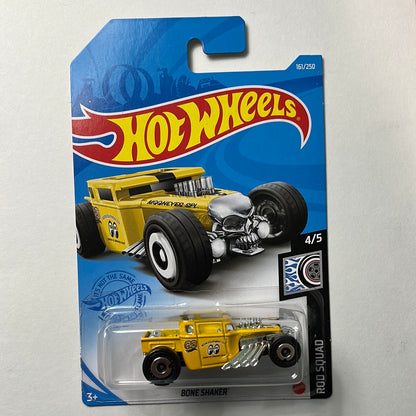 Hot Wheels 1/64 Bone Shaker Mooneyes Yellow