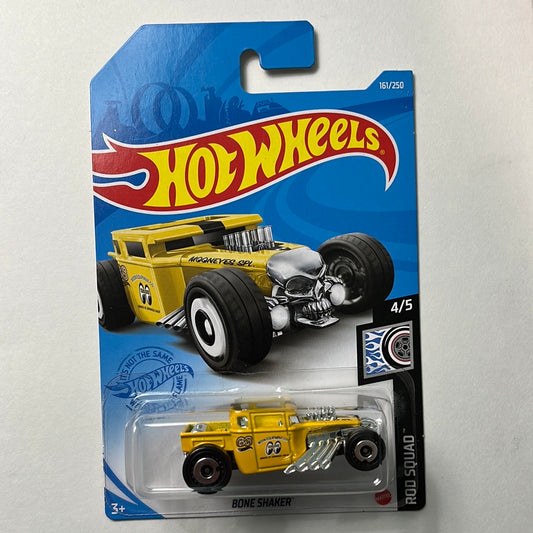 Hot Wheels 1/64 Bone Shaker Mooneyes Yellow