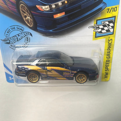 Hot Wheels 1/64 Nissan Silvia S13 Blue