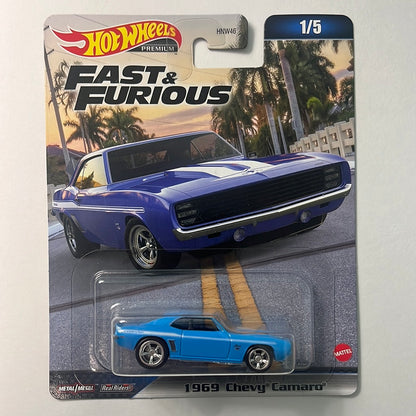 Hot Wheels Fast & Furious 1969 Chevy Camaro Blue