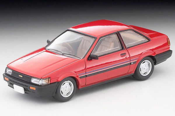 Tomica 1/64 LV-N284b Toyota Corolla Levin 2 Door Lime (Red) 84