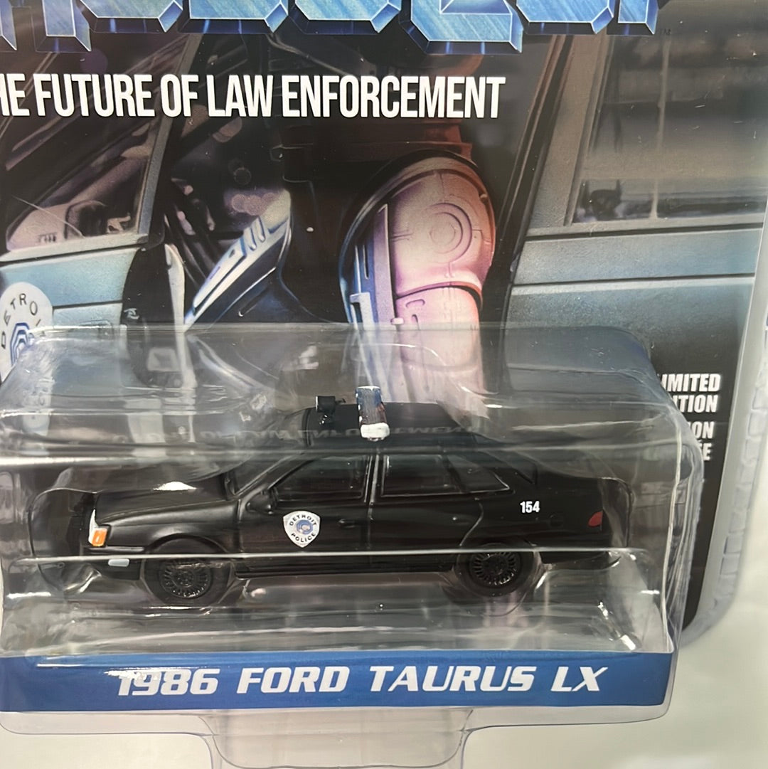 Greenlight Hollywood 1/64 1986 Ford Taurus LX RoboCop Black