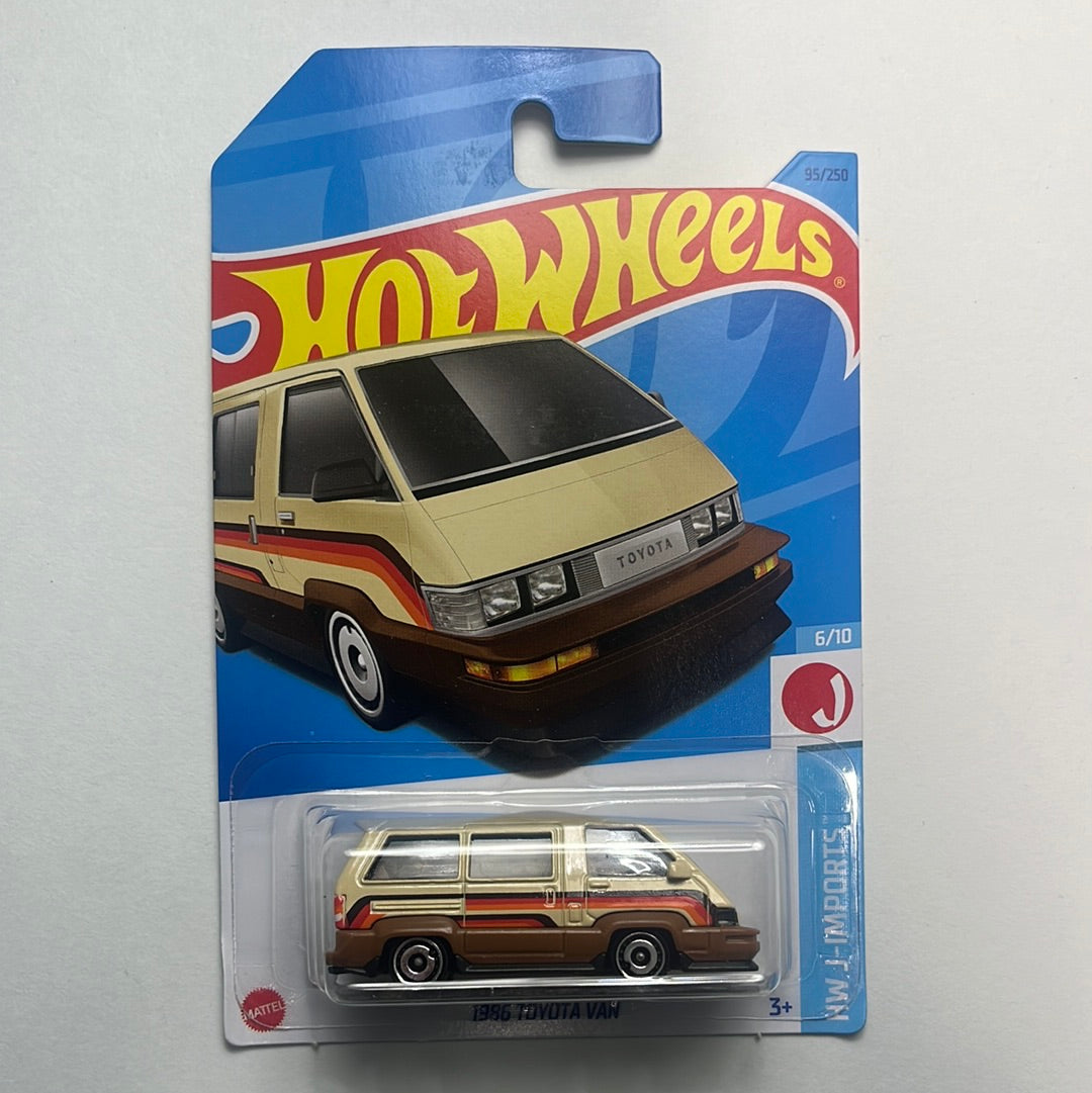 Hot Wheels 1986 Toyota Van Beige - Japan Card