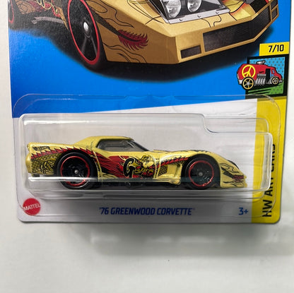 Hot Wheels 1/64 ‘76 Greenwood Corvette Yellow