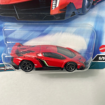 Hot Wheels Car Culture Speed Machines Lamborghini Veneno Red