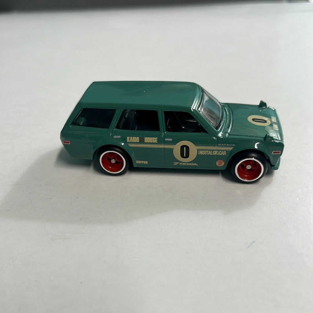 *Loose* Hot Wheels 1/64 Car Culture Premium Box Set ‘71 Datsun 510 Wagon Green
