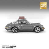Pop Race 1/64 Porsche 911 964 Singer Grey w/ Luggage