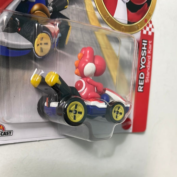 Hot Wheels 164 Mario Kart Red Yoshi W Standard Kart Flipn Diecast 4384