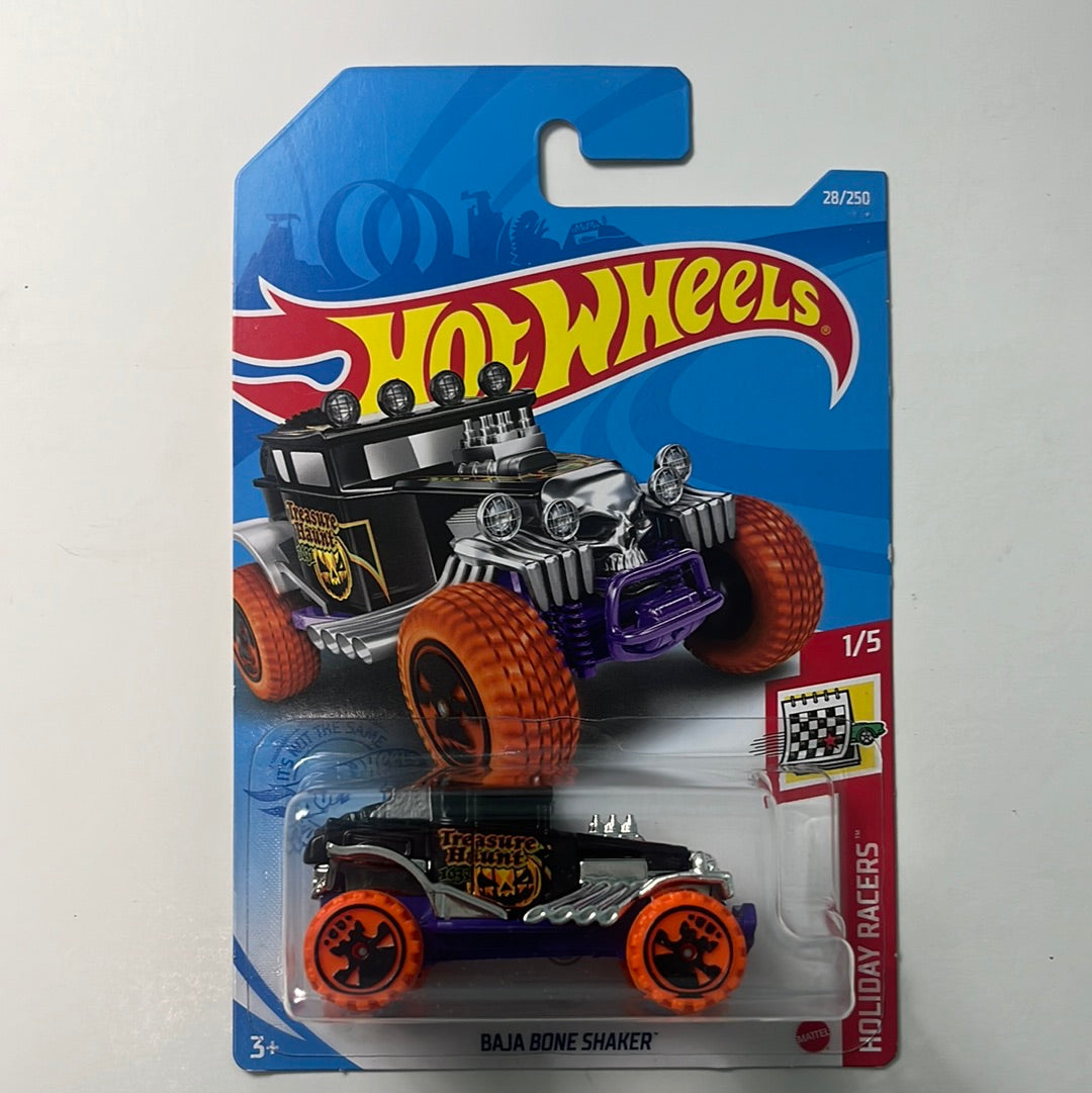 Hot Wheels 1/64 Treasure Hunt Baja Bone Shaker Black & Purple