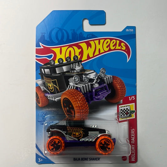 Hot Wheels 1/64 Treasure Hunt Baja Bone Shaker Black & Purple