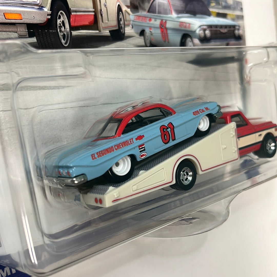 Hot Wheels Car Culture Team Transport ‘61 Impala w/ ‘72 Chevy Ramp Truck