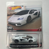 1/43 Hot Wheels Lamborghini Countach LPI 800-4 White