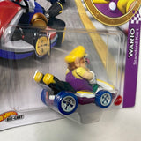 Hot Wheels 1/64 Mario Kart Wario w/ Standard Kart