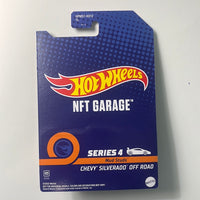 *Warped Blister* Hot Wheels NFT Garage Chevy Silverado Off Road (Limited to 3000 Units)