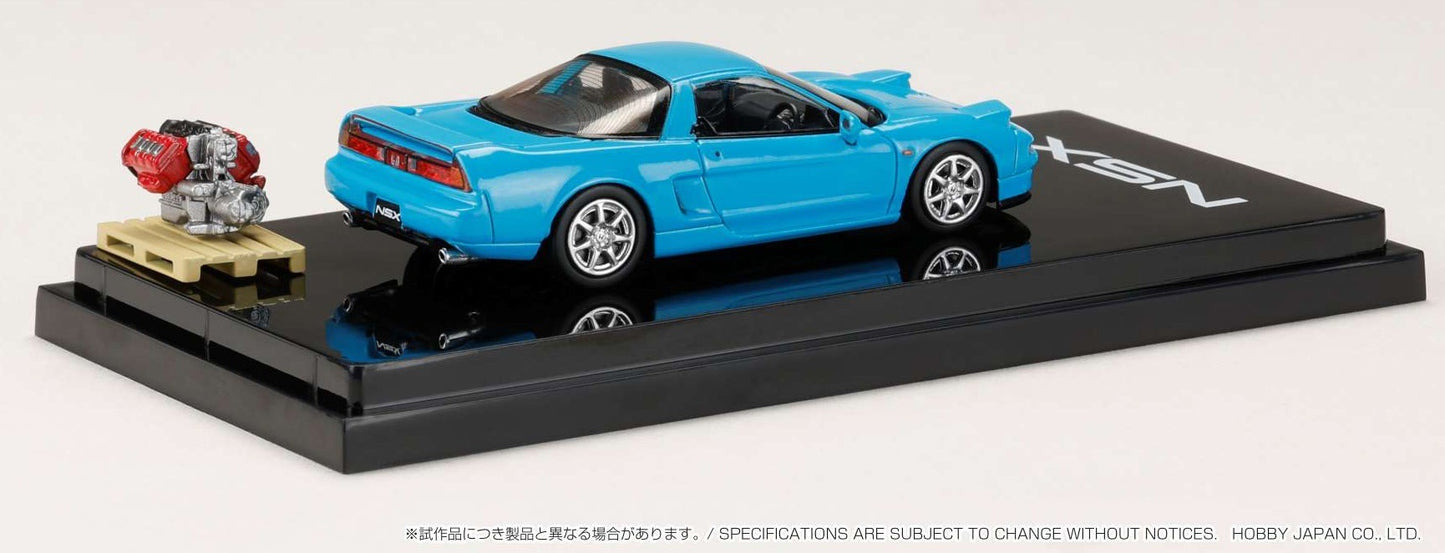 Hobby Japan 1/64 Honda NSX Coupe with Engine Display Model Phoenix Blue