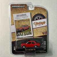1/64 Greenlight Vintage Ad Cars 1972 Datsun 510 Orange