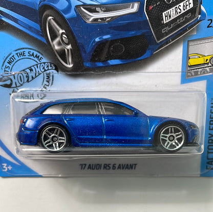Hot Wheels 1/64 ‘17 Audi RS 6 Avant Blue