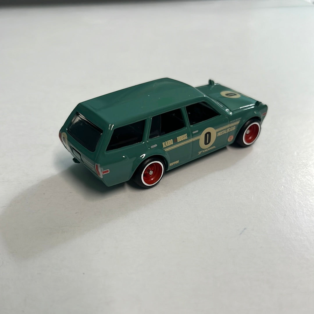 *Loose* Hot Wheels 1/64 Car Culture Premium Box Set ‘71 Datsun 510 Wagon Green