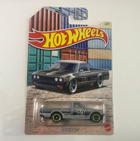 Hot Wheels 1/64 Pickup Datsun 620 Grey - Damaged Card