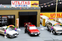 Tomica Limited Vintage Tomicarama 04e Utilitas Used Car Dealership Diorama