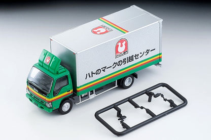 Tomica 1/64 LV-N285a Isuzu Elf Panel Van (Pigeon Mark Moving Center) Green & Grey