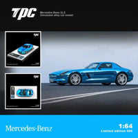 TPC 1/64 Mercedes SLS AMG Chrome Blue