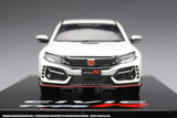 Hobby Japan 1/64 Honda Civic TYPE R (FK8) 2020 with Engine Display Model Championship White