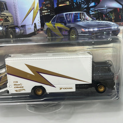 Hot Wheels Car Culture Team Transport Nissan Silvia S13 w/ Sakura Sprinter - Damaged Box
