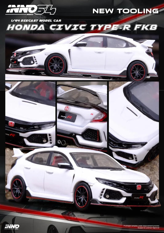 Inno64 1/64 Honda Civic Type R (FK8) White