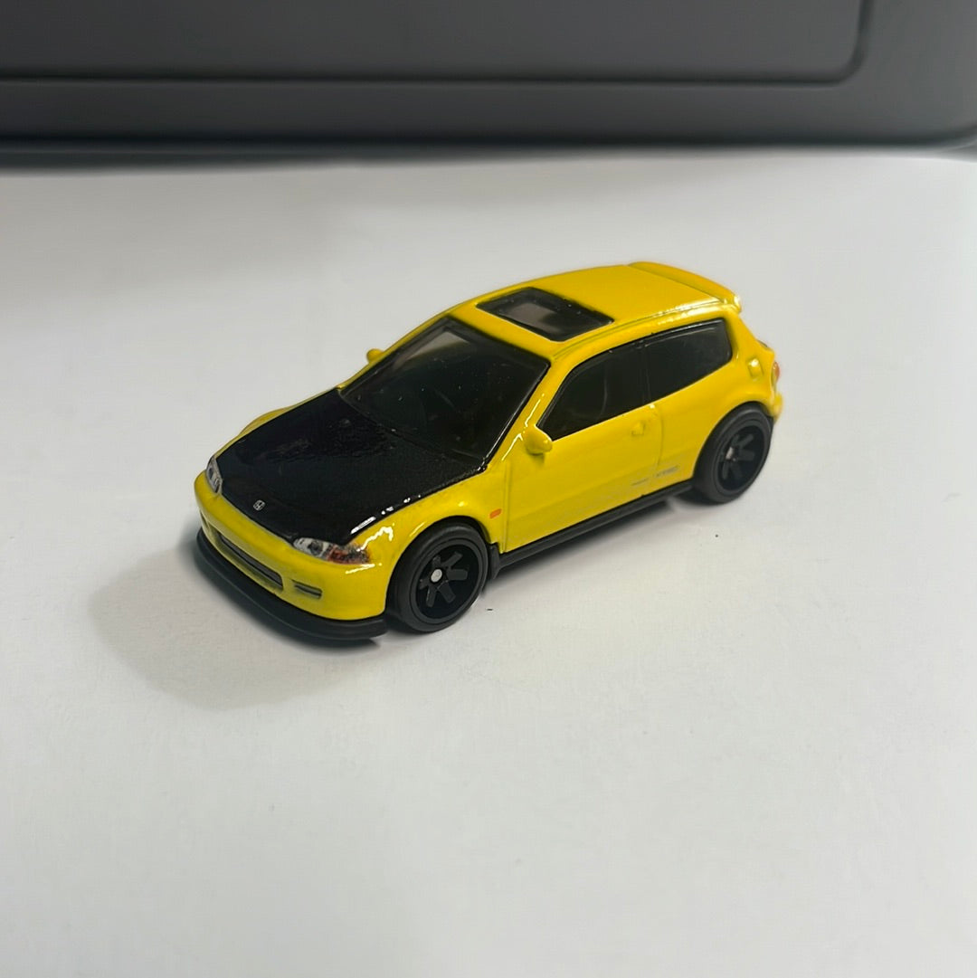 *Loose* Hot Wheels 1/64 Premium Car Culture Box Set Honda Civic EG Yellow