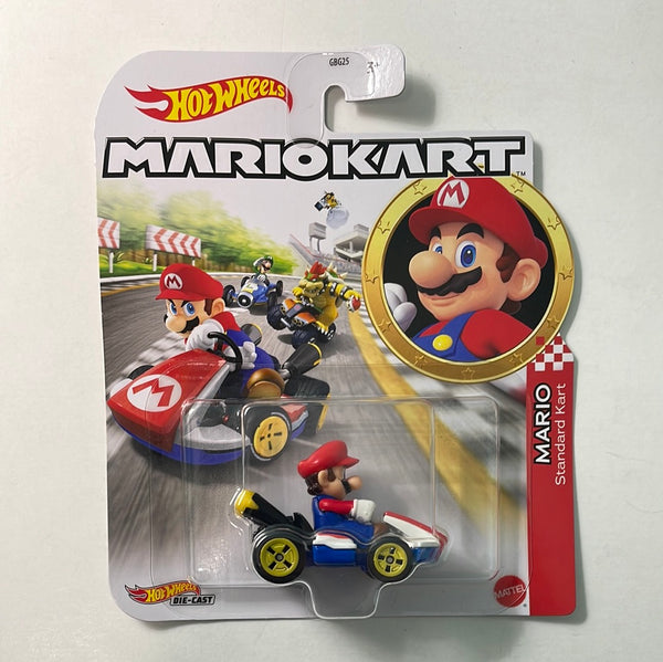 Hot Wheels 1/64 Mario Kart Mario w/ Standard Kart