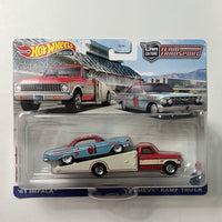 Hot Wheels Car Culture Team Transport ‘61 Impala w/ ‘72 Chevy Ramp Truck
