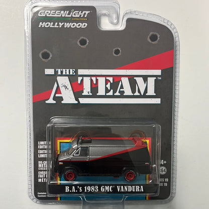 Greenlight Hollywood 1/64 The A Team B.A.’s 1983 GMC Vandura Black