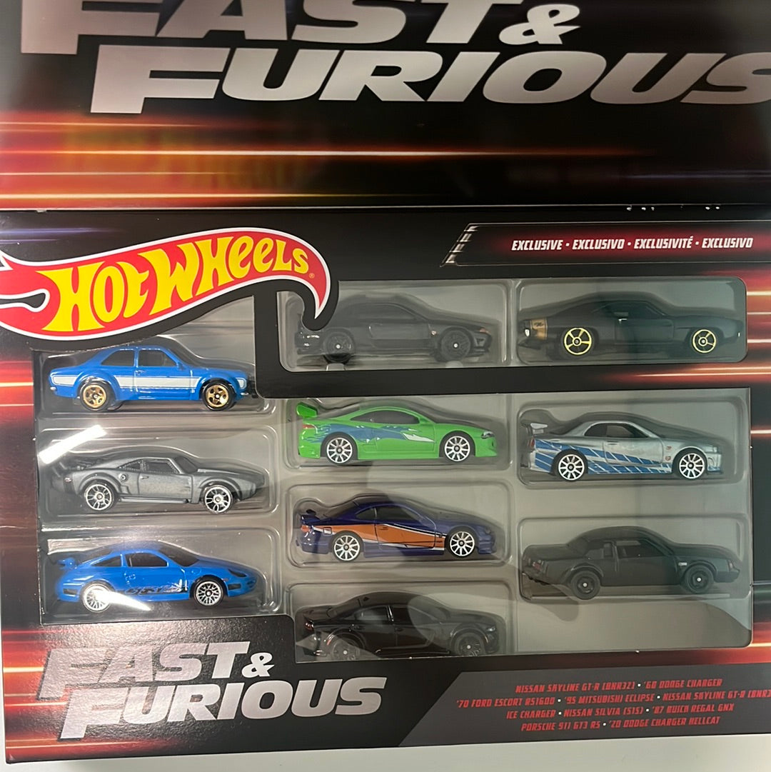 Hot Wheels Fast and Furious 10 Pack – Flipn Diecast