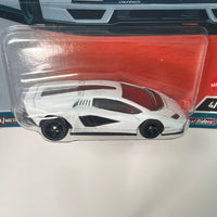 Hot Wheels Car Culture Spettacolare Lamborghini Countach LPI 800-4 White