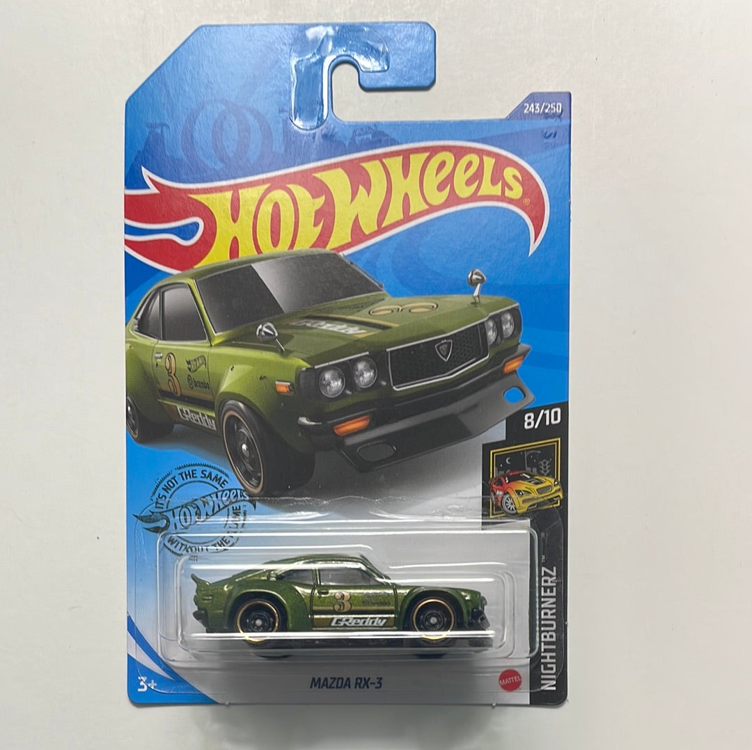Hot Wheels 1/64 Mazda RX-3 Greddy Green