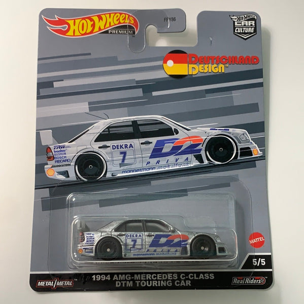 Hot Wheels Car Culture Deutschland Design 2 1994 AMG-Mercedes C-Class DTM Touring Car - Damaged Box