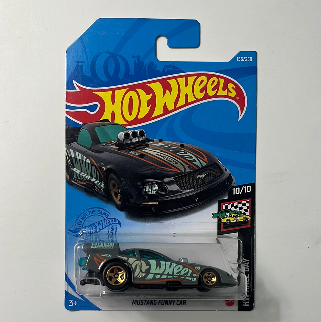Hot Wheels 1/64 Treasure Hunt Ford Mustang Funny Car - Damaged Box