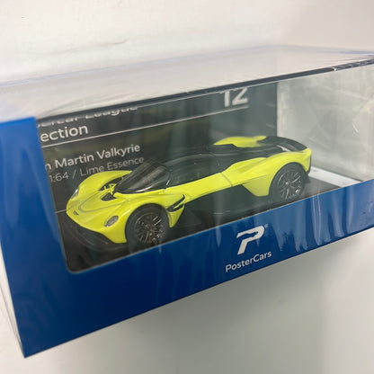 Postercars 1/64 Aston Martin Valkyrie Lime Essence Hypercar League Collection