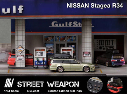 1/64 Street Weapon Nissan Stagea R34 Jade Green