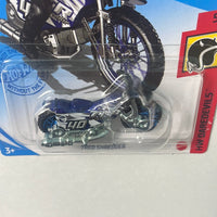 Hot Wheels 1/64 Treasure Hunt Tred Shredder Blue - Damaged Card