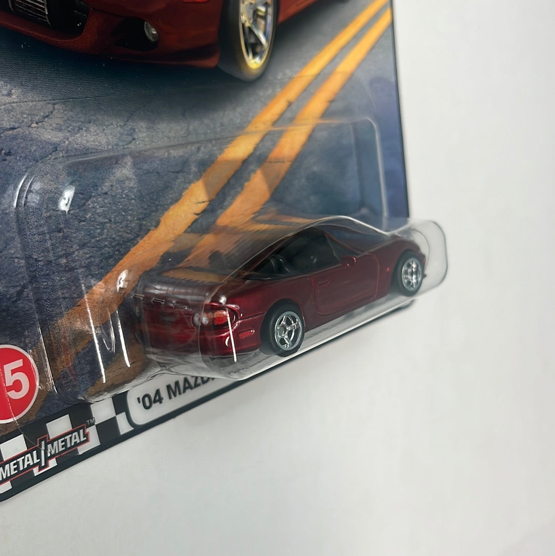 Hot Wheels 1/64 Boulevard Mix Q ‘04 Mazda Mazdaspeed Miata Red