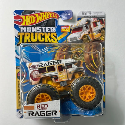 Hot Wheels Monster Trucks Red Planet Rager - Freestyle Wreckers