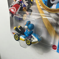 Hot Wheels Mario Kart Light-Blue Yoshi w/ Standard Kart