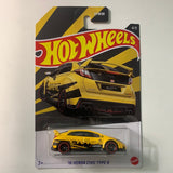 Hot Wheels ‘16 Honda Civic Type R Yellow - Damaged Box