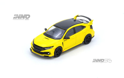 Inno64 1/64 Honda Civic Type R (FK8) Yellow - IN64-FK8-YL