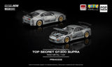 Pop Race 1/64 Hong Kong Toycar Salon Exclusive Top Secret GT300 Toyota Supra Raw Metal