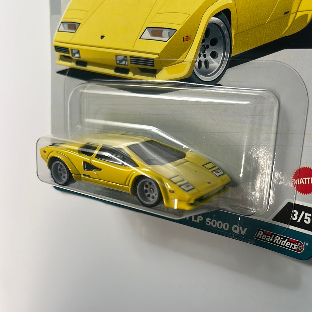 Hot Wheels Car Culture Spettacolare Lamborghini Countach LP 5000 QV Yellow