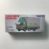 Tomica 1/64 LV-N285a Isuzu Elf Panel Van (Pigeon Mark Moving Center) Green & Grey